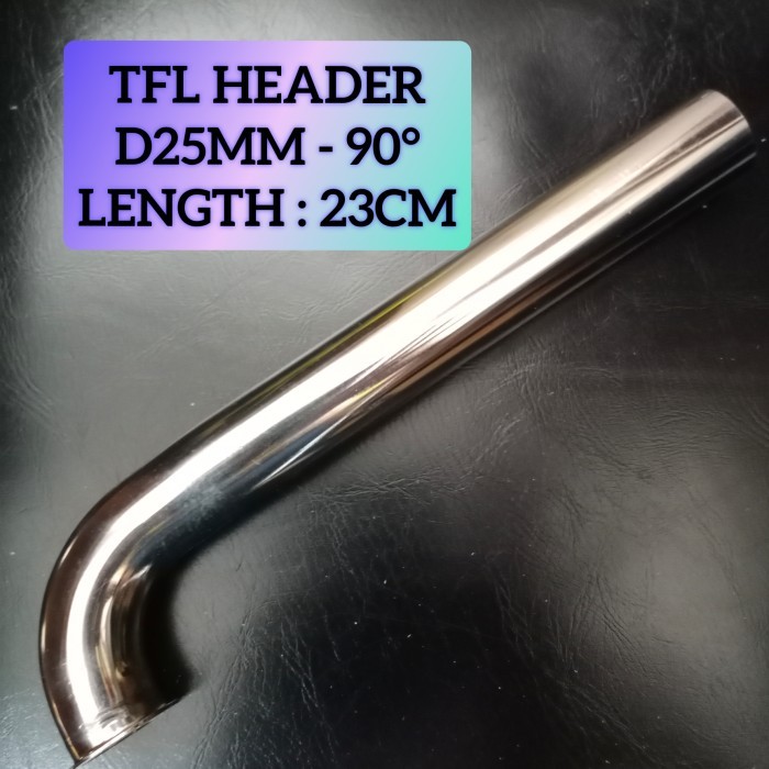ใหม่ล่าสุด TFL Header Pipe 25mm 90 องศา manifold Zenoah 30cc-32cc คอท่อไอเสีย AVAILABLE GOSEND!