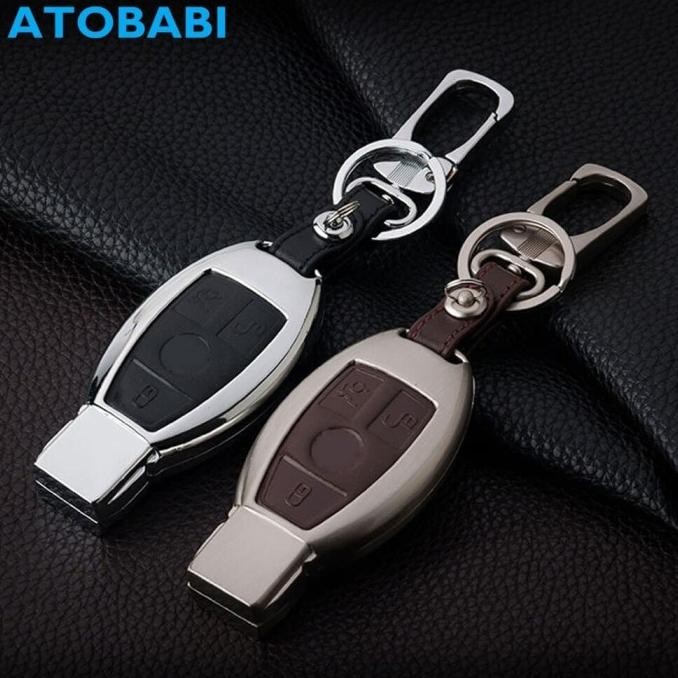ปลอกกุญแจอัจฉริยะ เคสแข็ง mercedes benz ปลอกกุญแจหนังอัลลอยด์