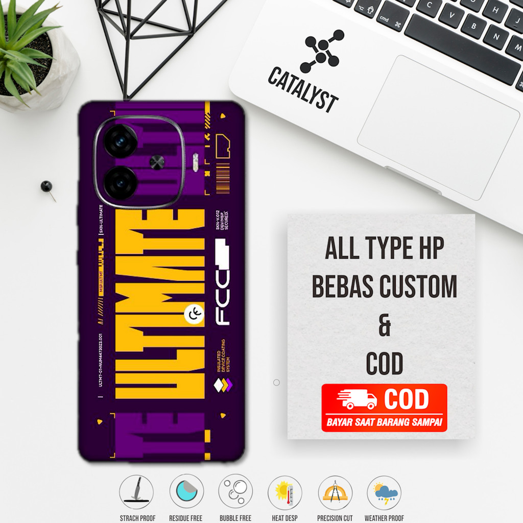 (ซื้อ 1 แถม 2) Garskin Skin Iqoo Z9 ultimate Code 57o - สามารถปรับแต่งได้ - เคสสติ๊กเกอร์