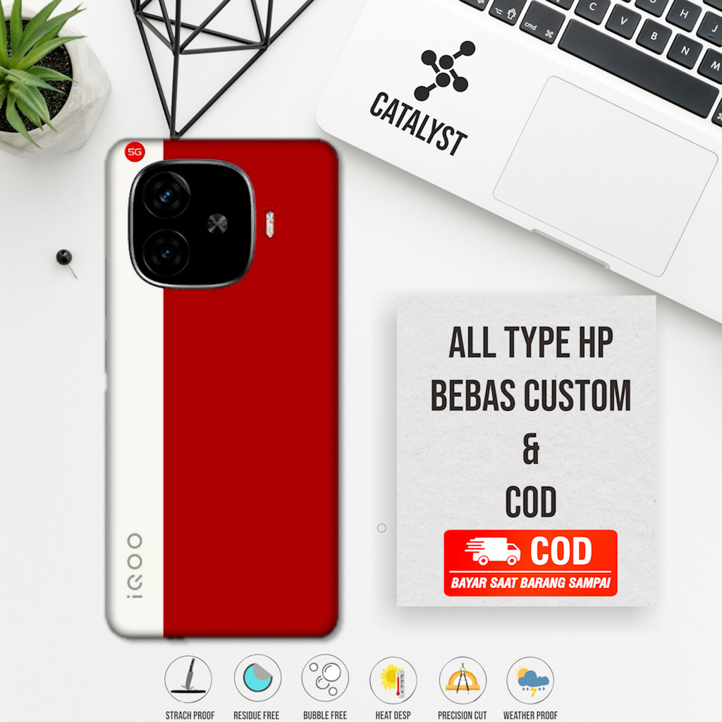 (ซื้อ 1 แถม 2) Garskin Skin Iqoo Z9 focus pro Code 9xf - สามารถปรับแต่งได้ - เคสสติ๊กเกอร์