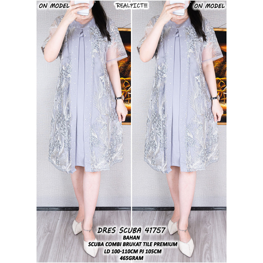 SCUBA DRESS 41757 (ALWAYS STOCK READY)