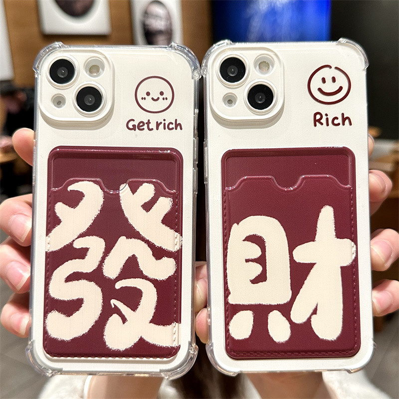 ล่าสุด Card Holder Rich Casing Hp Oppo 15T 5G C85 C75 C75x Note 60 60x C75 C75x Note 60x A3X A3 Pro 