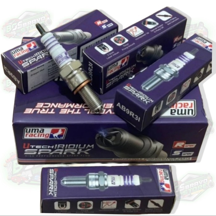 Uma Racing Utech Iridium SPARK PLUG Nmax Aerox Lexi VISION R15 Byson Mt15