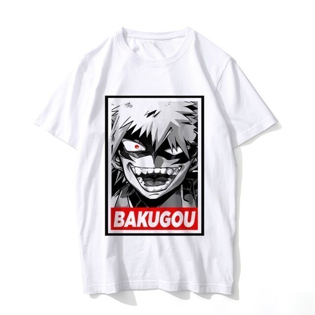 เสื้อยืดผู้ชาย Bakugou Anime