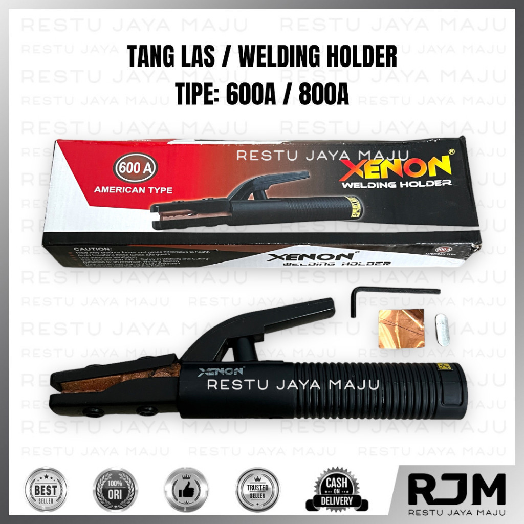 คีมเชื่อม XENON 600 800 A Electric Ampere ก้านเชื่อมผู้ถือเชื่อม rj