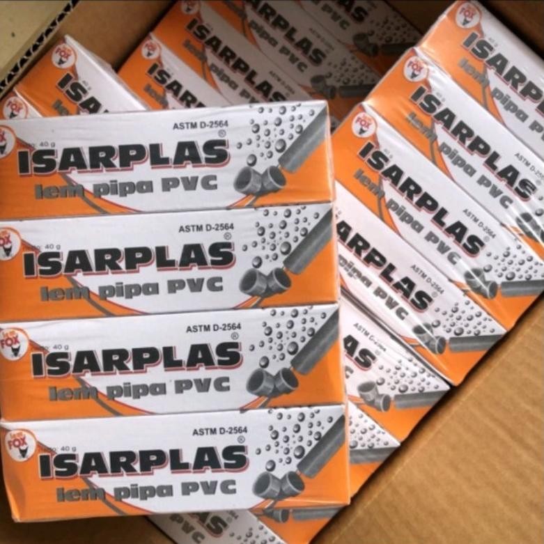 ใหม่ PACKAGING Pvc GLUE / 40g Isarplas PIPE GLUE 12 ชิ้น