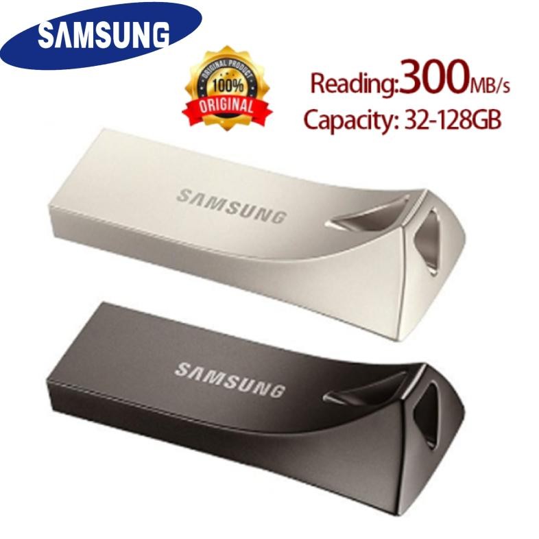 Samsung Flashdisk Ssg แฟลชไดรฟ์ Bar Plus Usb 3.1 32Gb/64Gb/128Gb 300Mb/S ไดรฟ์ปากกาโลหะ Flashdisk