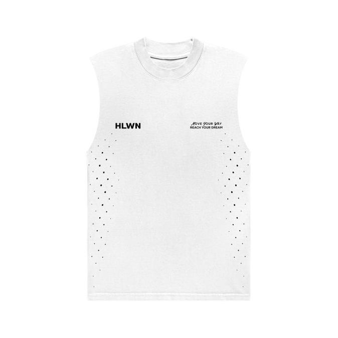 Hlwn Running Unisex Muscle Tee สีขาว - Ncc