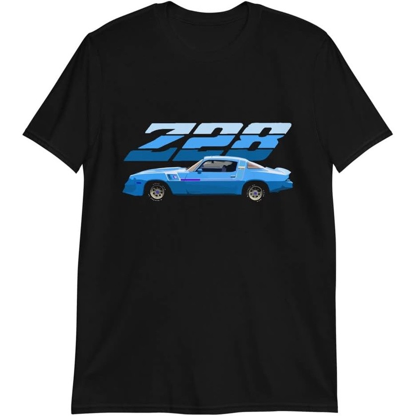 1980 Camaro Z28,เสื้อยืดคลับแบบกําหนดเองสีดํา
