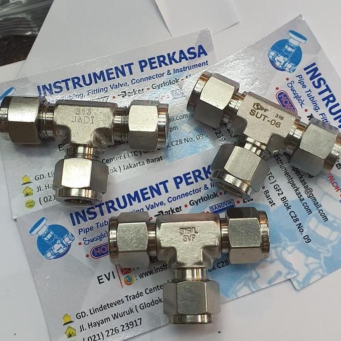 Union Tee 1/4"Od Ss316 เกาหลี