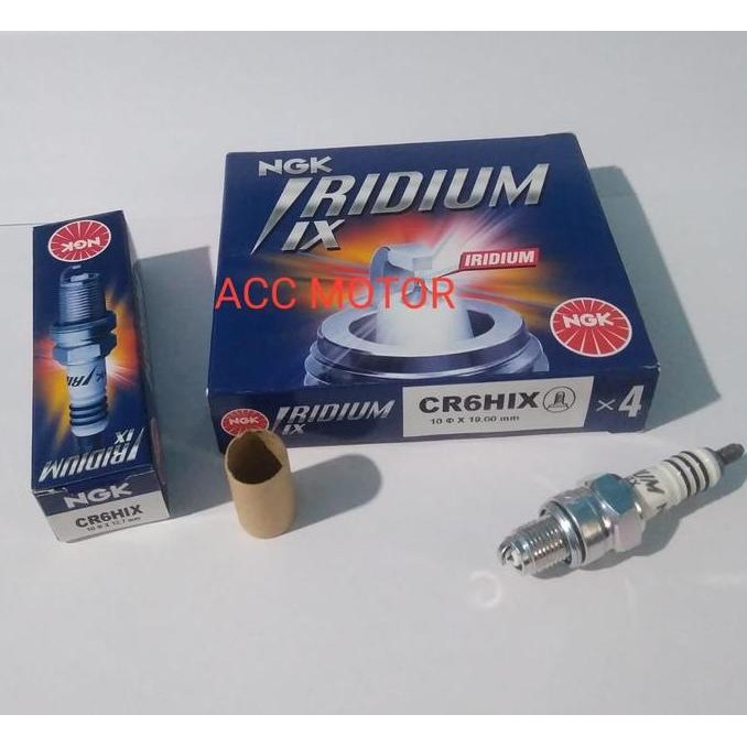 หัวเทียนรถจักรยานยนต์ NGK Iridium สําหรับ Yamaha Mio Soul Vega X-Ride CR6HIX เดิม