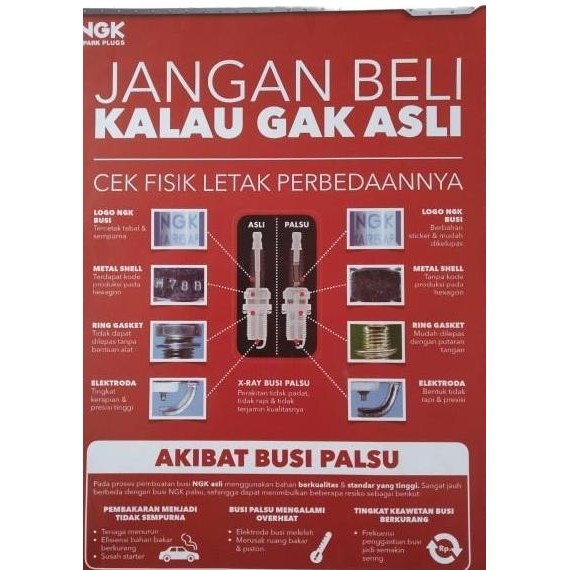 หัวเทียนรถจักรยานยนต์ NGK Iridium สําหรับ Yamaha YZF R15 - YZF R25 V1 V2, R25 - CR9EIX