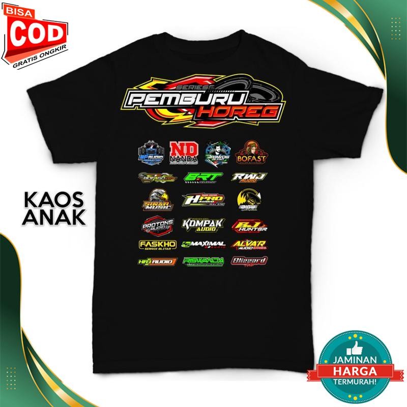 KATUN Viral - เสื้อยืดเด็ก Horeg Hunter Sound System 2 Cotton Combed 30S Premium Fashion Distro Lz70
