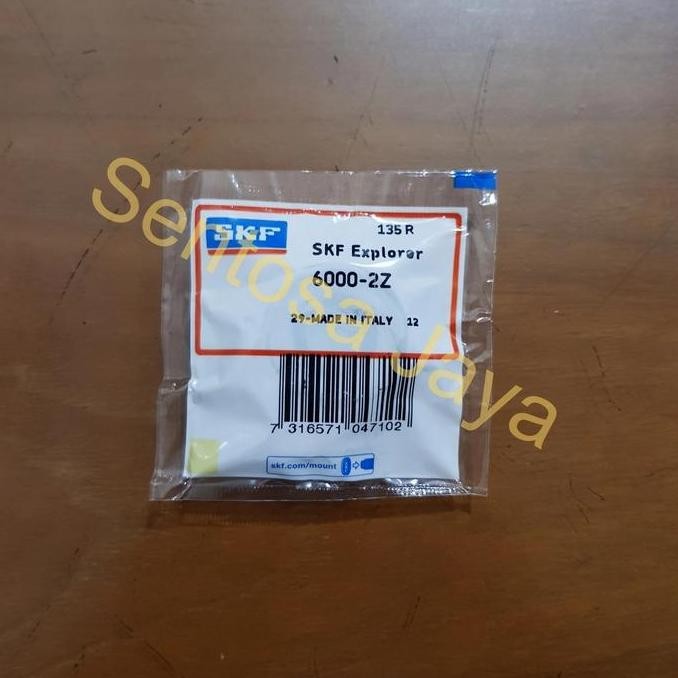 แบริ่งทะเลสาบ SKF 6000 2ZZ ดั้งเดิม