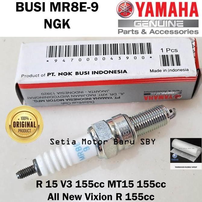 หัวเทียน MR8E-9 หัวเทียน NGK R15 V3 All New Vixion R MT15 155 Original Yamaha