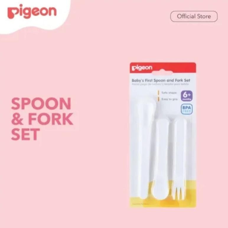 ชุดช้อนและส้อม | ช้อนและส้อมเด็ก PIGEON AST