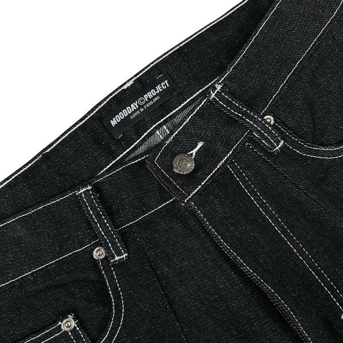 RAW DENIM BAGGY BLACK OSAKA MOODDAY PROJECT das