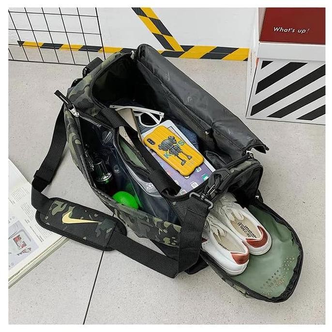 ใหม่ล่าสุด - Nike Mens and Womens Fitness Sports Bag/Unisex Travel Duffle Bag