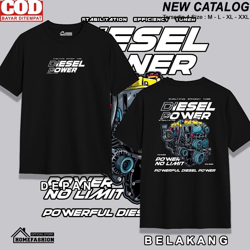 MESIN ผู้ใหญ่รถจักรยานยนต์เสื้อยืด Automotive Rider Driver Biker แขนสั้นด้านหน้ากลับดีเซล Power Moti