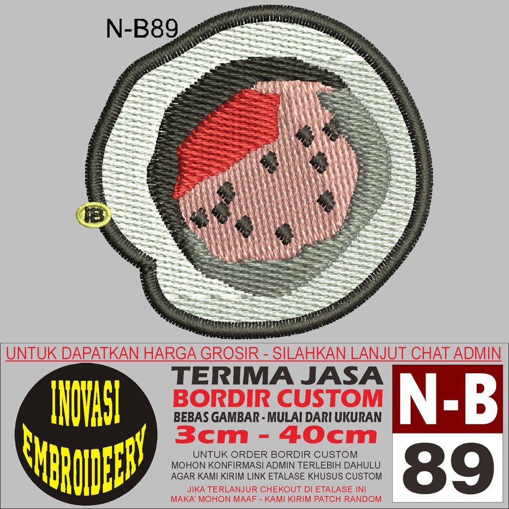 NB 89 EMBROIDERY PATCH 3D VISUAL AUTONOMUS LOGO - INNOVATION EMBROIDERY TESTIMONI