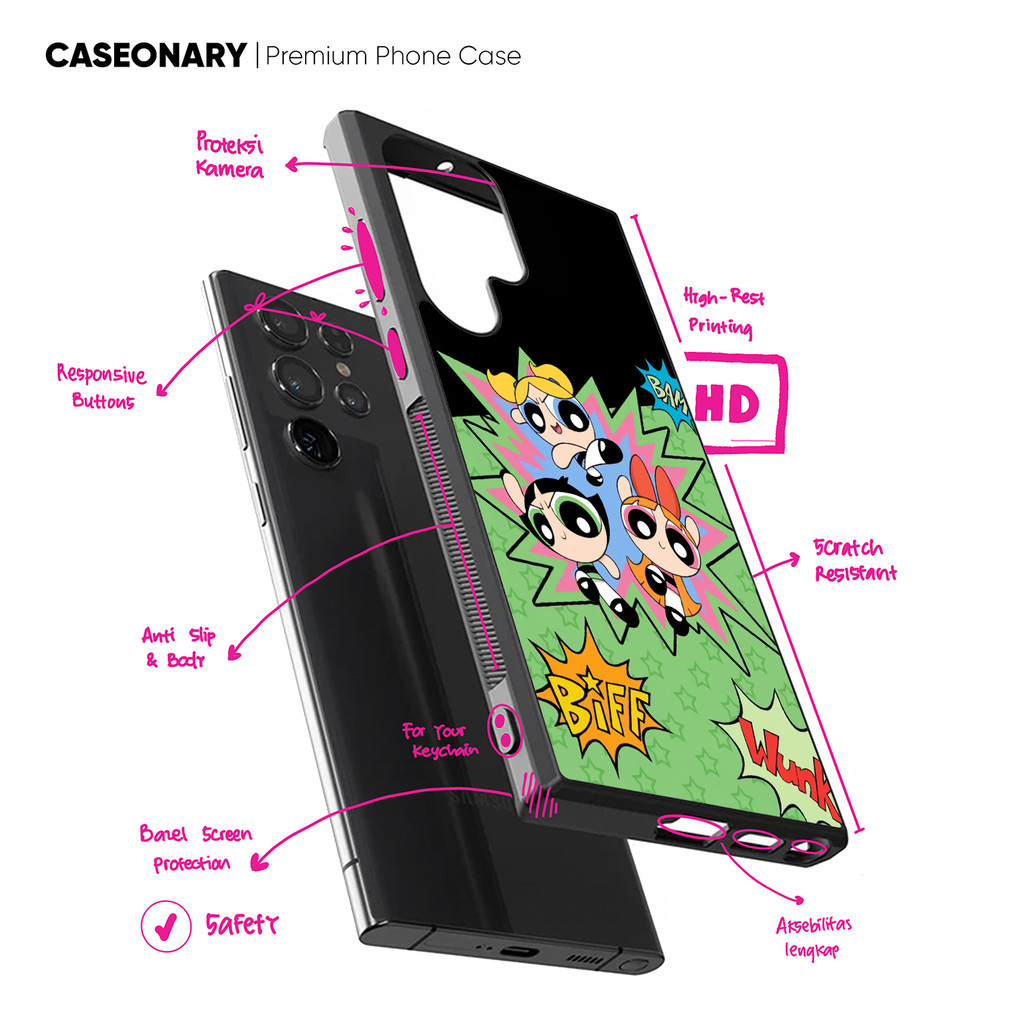 เคส เคส Samsung Galaxy A56 A55 A54 A53 A36 A35 A34 A26 A25 A24 A16 A15 5g POP Powerpuff Girls QPW0G1