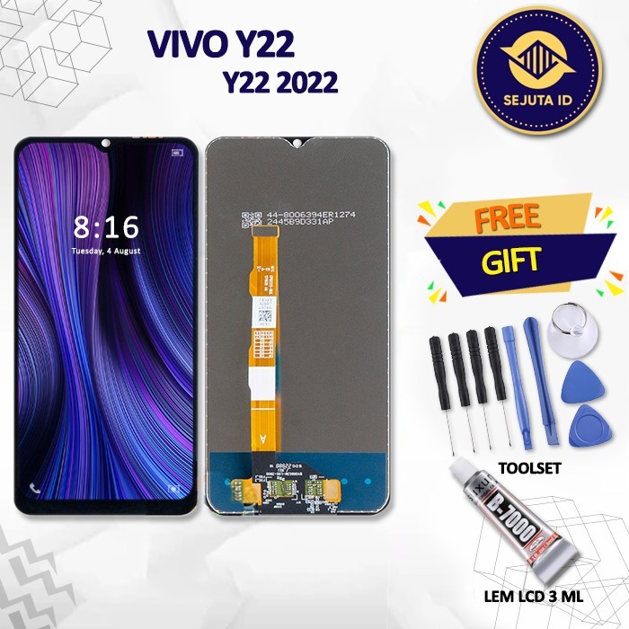 จัดส่งฟรี LCD VIVO Y22 2022 FULLSET - เครื่องมือฟรี - กาว LCD