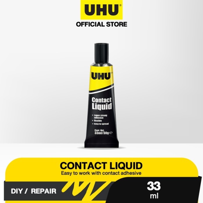 รับประกัน UHU กาวติดรองเท้าน้ํายาแบบสัมผัสในครัวเรือน 33 มล. พุพอง