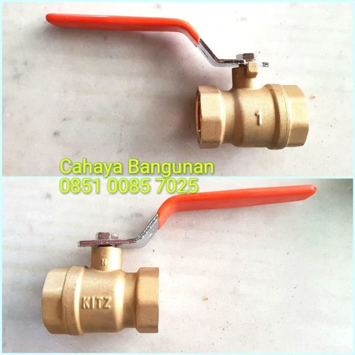 BALL VALVE KITZ Stop ก๊อกน้ําทองเหลือง Kitz 1" นิ้ว Inc 1Inc
