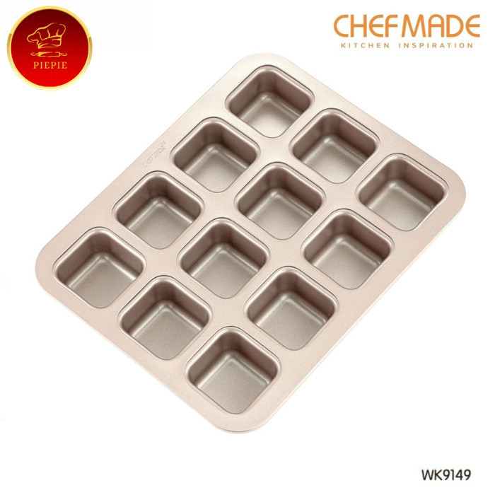 แม่พิมพ์สี่เหลี่ยม 12 หลุม chefmade - WK9149