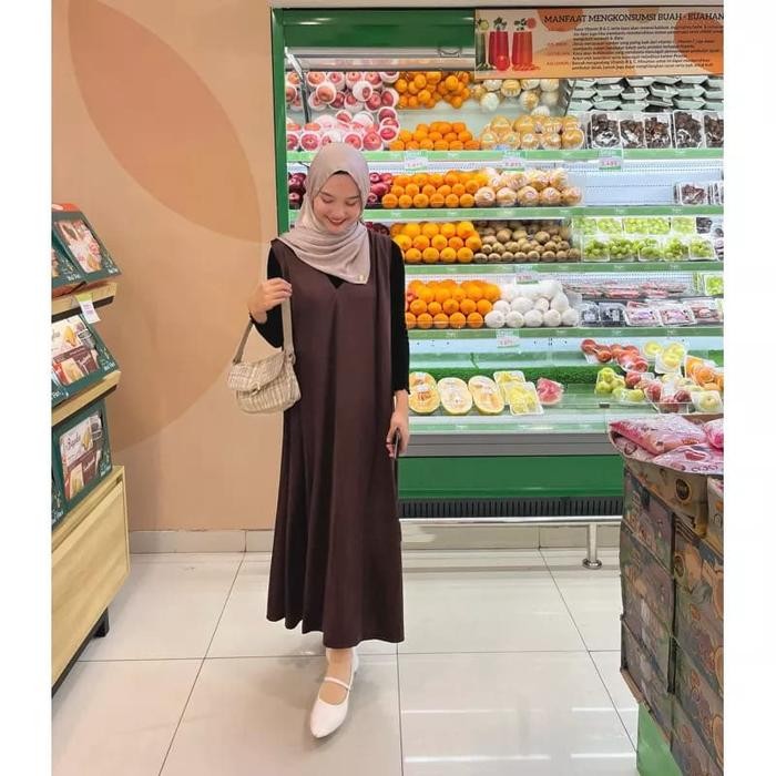 Tokogo - Yubin Overall Dress Mayung Jumbo Xl Xxl Xxl Xxxl Pj 130