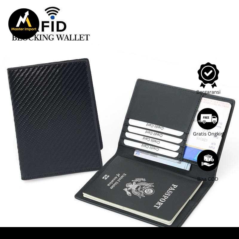 ZEST Passport Wallet Cover Leather Card Holder Travel RFID Blocking - TQ-313