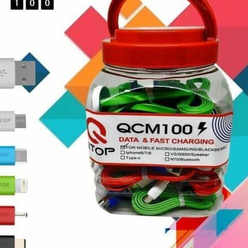 Qtop G900 / V3 Data Cable / Flash Charging Speaker 1 Jar บรรจุ 50 ชิ้น