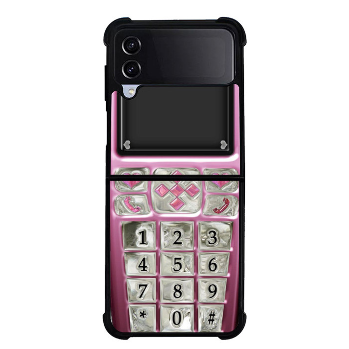 Case Casing Samsung Z Fold 6 5 4 3, Z Flip 6 5 4 3 Game Boy Nokia Pink NA00262