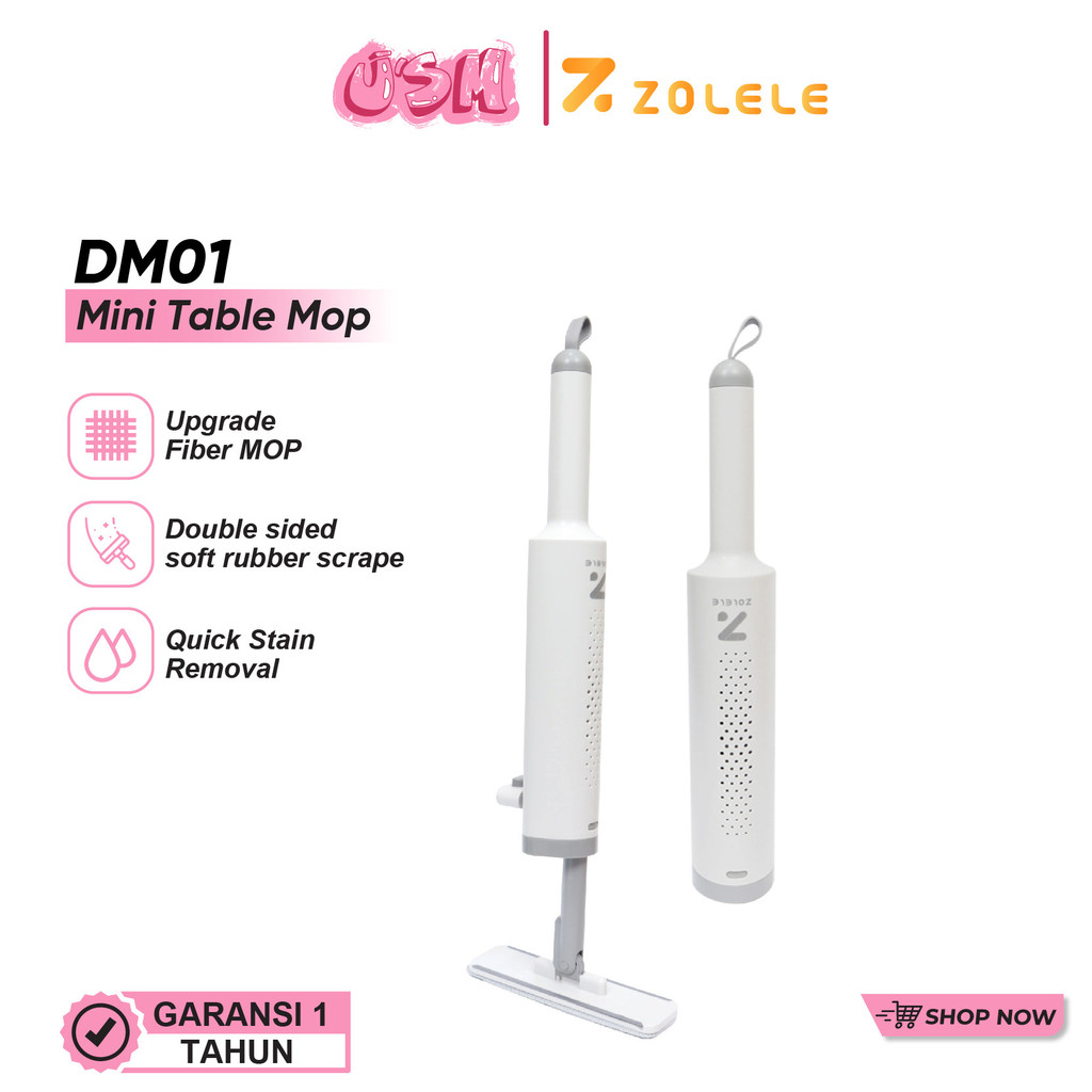 ZOLELE DM01 ไม้ถูพื้นขนาดเล็ก ไม้ถูพื้นตั้งโต๊ะห้องครัวและห้องน้ําแบบแฮนด์ฟรี ไม้ถูพื้นแบบใช้มือถือแ