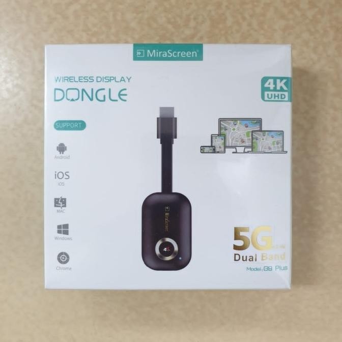 - Mirascreen G9 Plus 5G+2.4G Wireless Display Dongle HDMI Mirroring Cast