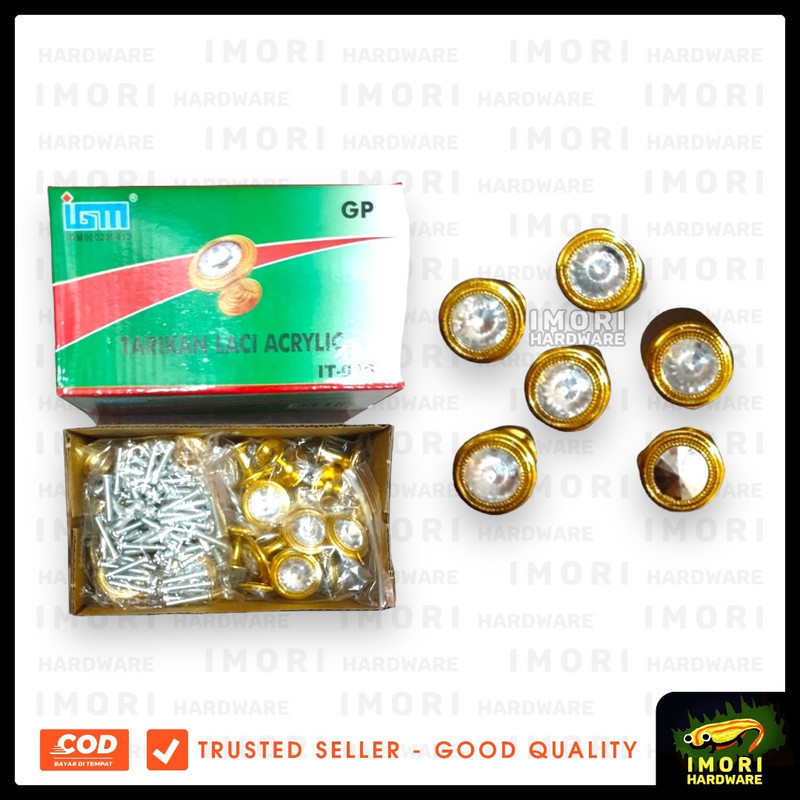 [20 ชิ้น] IGM ดึงลิ้นชักกลม 016 (803) ตู้โชว์ GP/PT rj