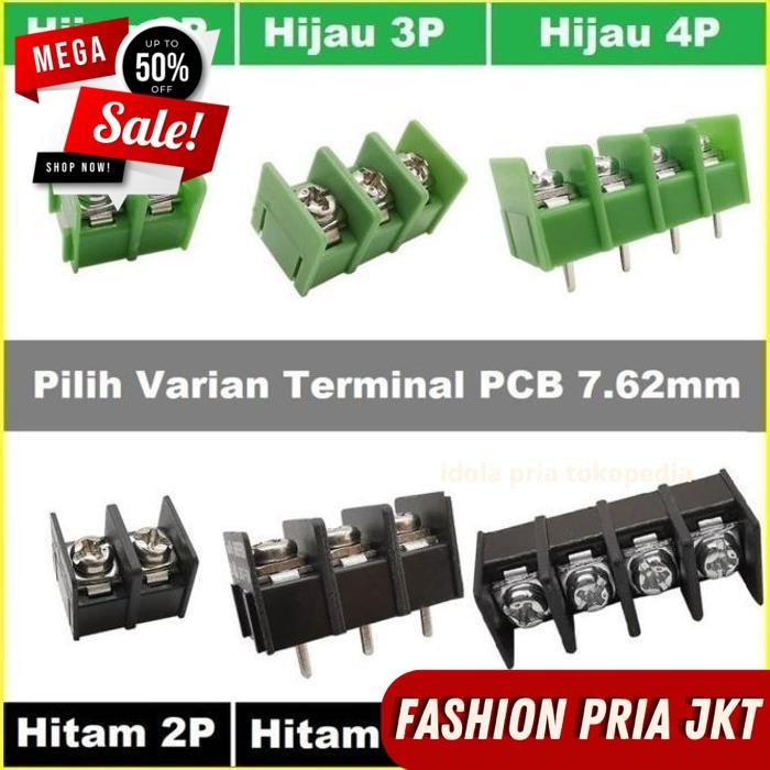PCB TERMINAL BLOCK 2 POLE 3 POLE BLOCK PITCH 7.62 โดย PRIA JKT คุณภาพดีที่สุด