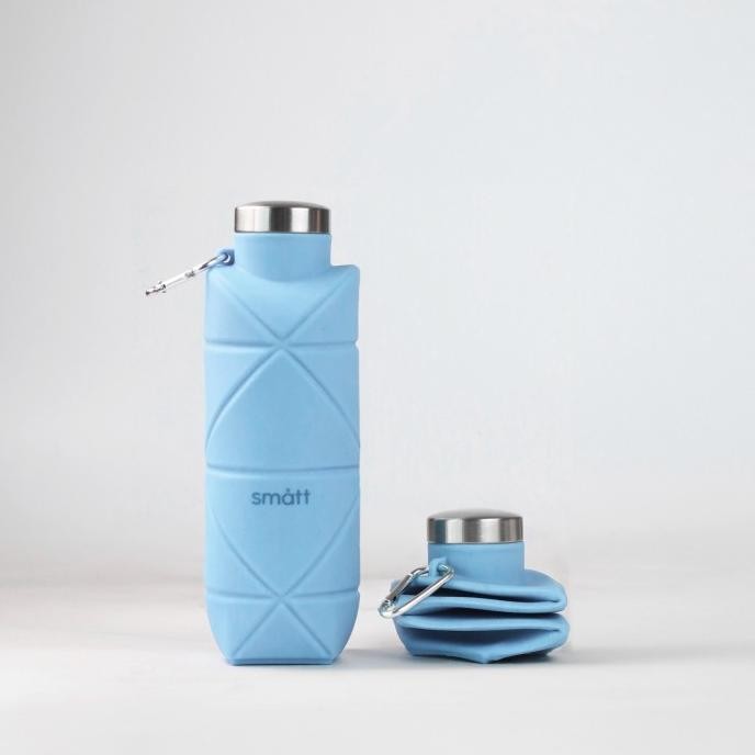 SMATT ORIGAMI BOTTLE / FOLDABLE DRINKING BOTTLE - SLEEK BLUE STOCK