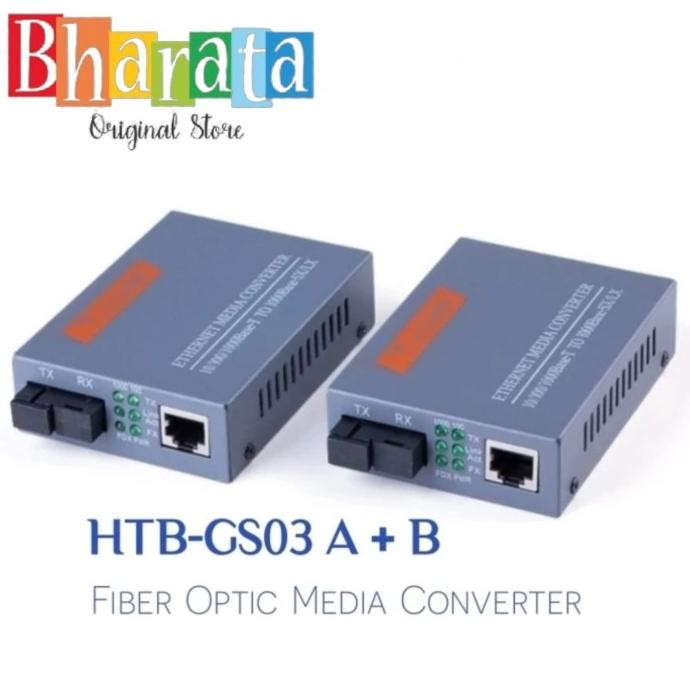 ใหม่ล่าสุด - Netlink HTB GS03 HTB-GS03 Gigabit Optical Single Mode Media Converter