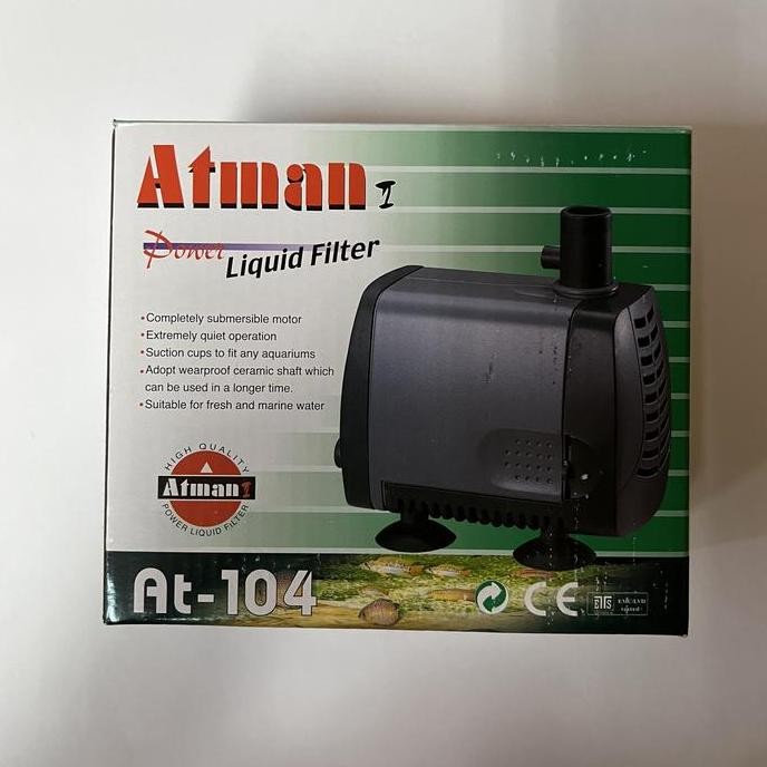 - ปั๊มน้ํา Atman AT-104 สําหรับพิพิธภัณฑ์สัตว์น้ําและบ่อน้ํา