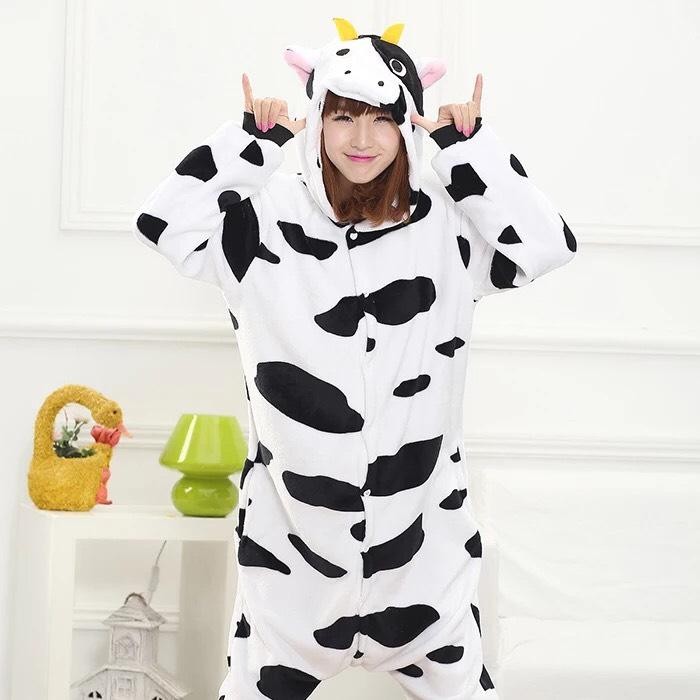 COW OX ONESIE COSTUME KIGURUMI PAJAMA COSPLAY SLEEPWEAR