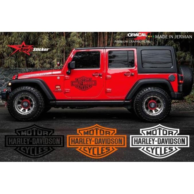 สติ๊กเกอร์ Jeep Wrangler Rubicon สติ๊กเกอร์ Harley Davidson Limited Edition