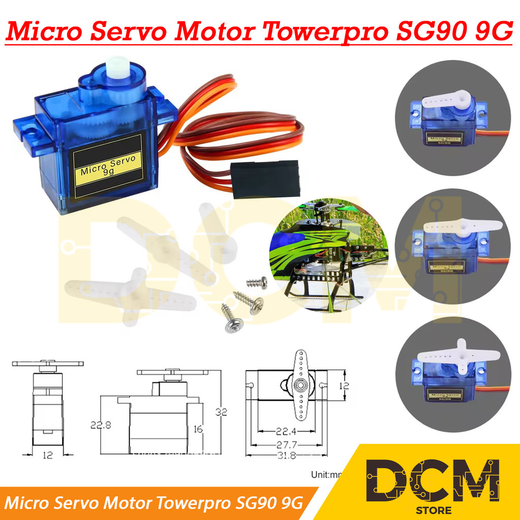 เซอร์โวไมโครมอเตอร์ SG90 9G Tower pro sg90 towerpro sg-90 SG90-9G