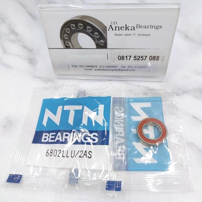 BEARING 6802 LL NTN JAPAN 6802LL 2RS ล้อประตู 15x24x5 DYNAMO