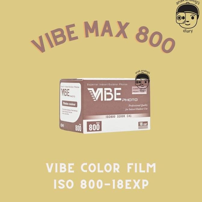 จัดส่งฟรี - Vibe Max 800 Roll Film 135mm ISO 800 18exp Color Film