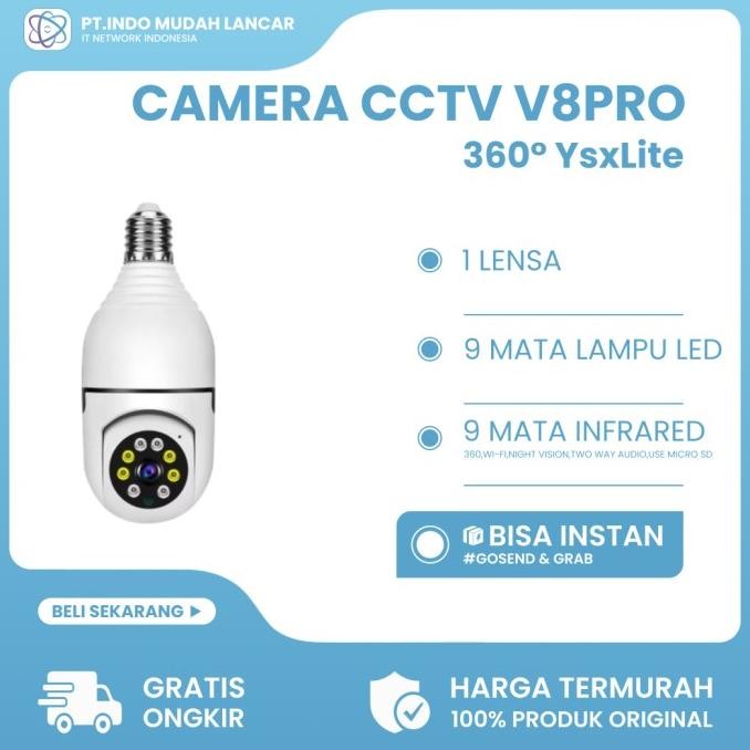 มีจําหน่าย YsxLite กล้องวงจรปิด 1 เลนส์ Wifi กล้องพาโนรามา 360 กว้าง 1080P HD กล้องวงจรปิดควบคุม Wif