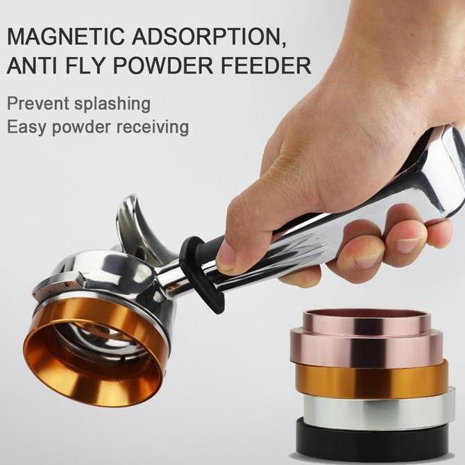จัดส่งฟรี - Dosing Ring สําหรับเครื่องเอสเปรสโซ Portafilter พร้อมแม่เหล็ก