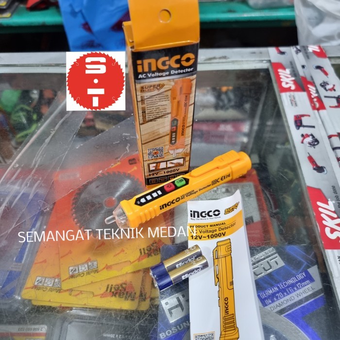ใหม่ AC VOLTAGE METER DETECTOR ELECTRIC VOLTAGE DETECTOR INGCO VD100026
