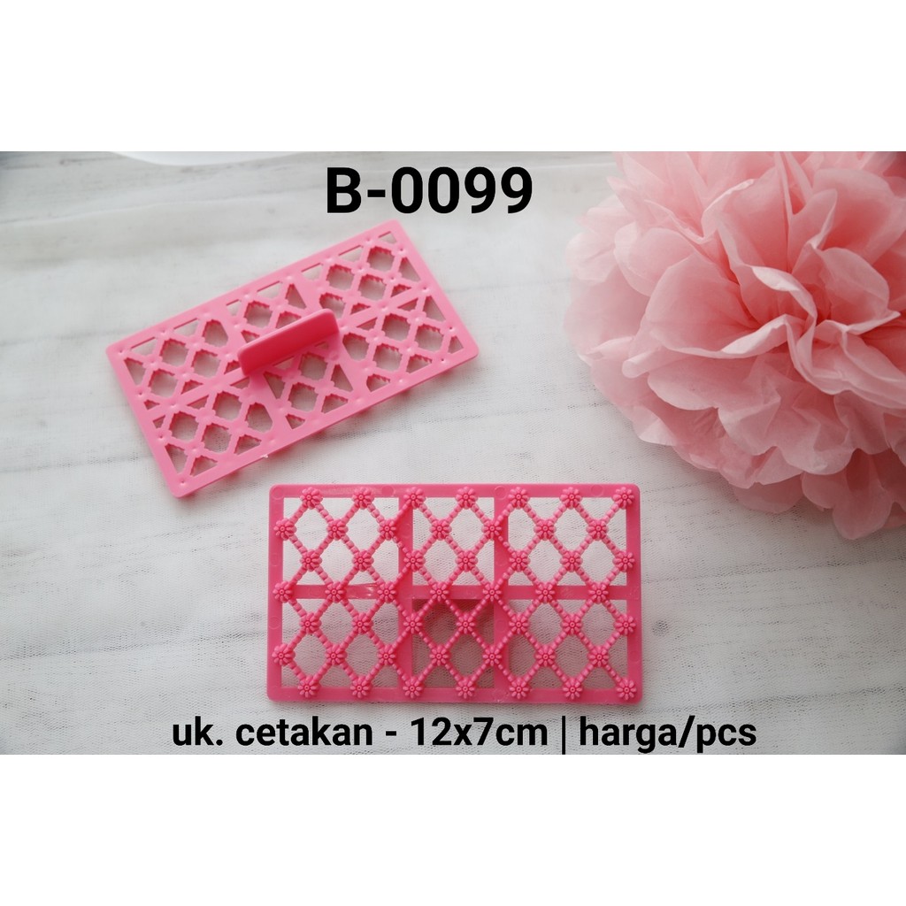 B-0099 Embosser fondant แสตมป์ motif fondant เค้กคัพเค้กคุกกี้แม่พิมพ์ (BUTTER)