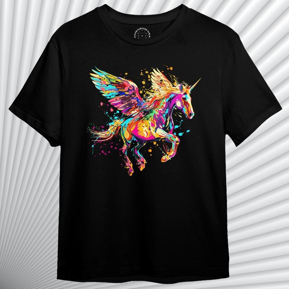 เสื้อยืด 3D Flying Horse Premium Distro V2 Dt1090